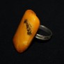 Vintage amber finger ring 